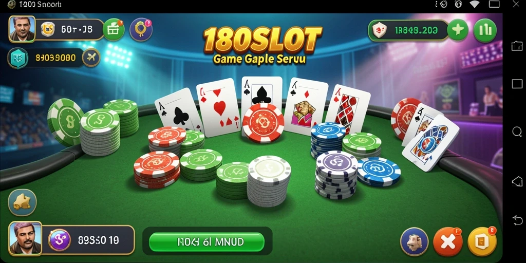 Gameplay seru 180SLOT dengan suasana Gaple yang menegangkan.