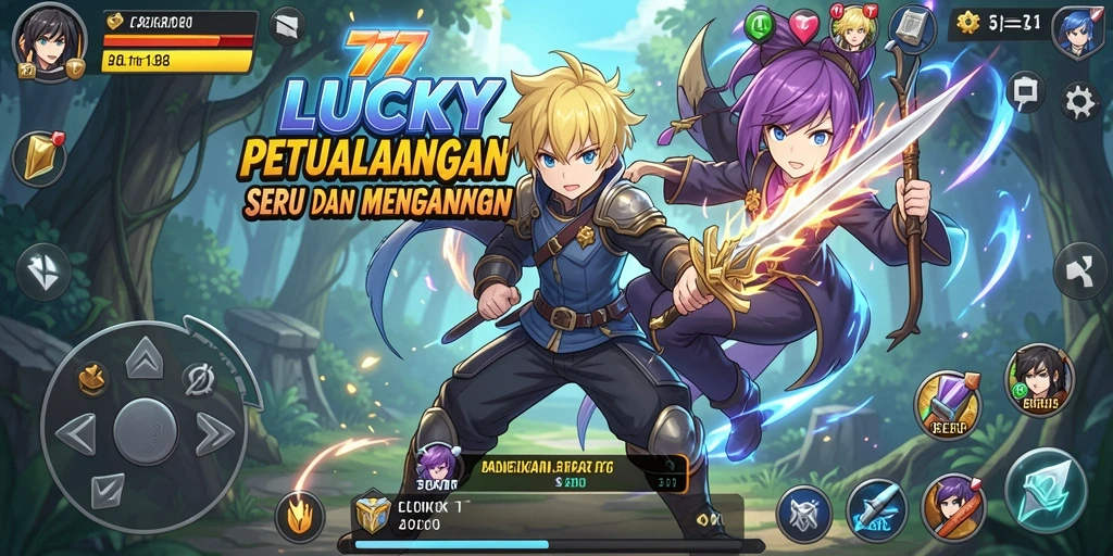 Tampilan gameplay Anime yang memukau dan dinamis dari 777LUCKY.