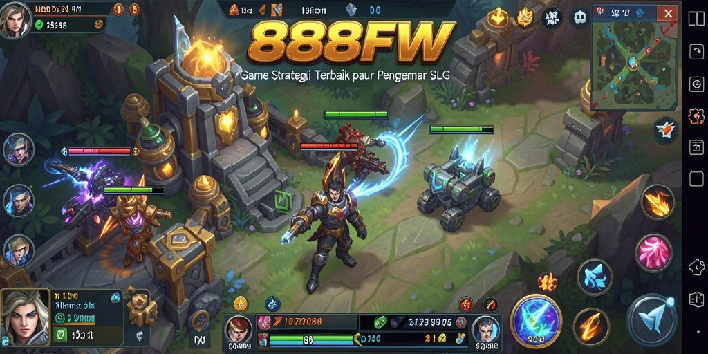 Tampilan menarik dari gameplay strategi SLG 888FW.