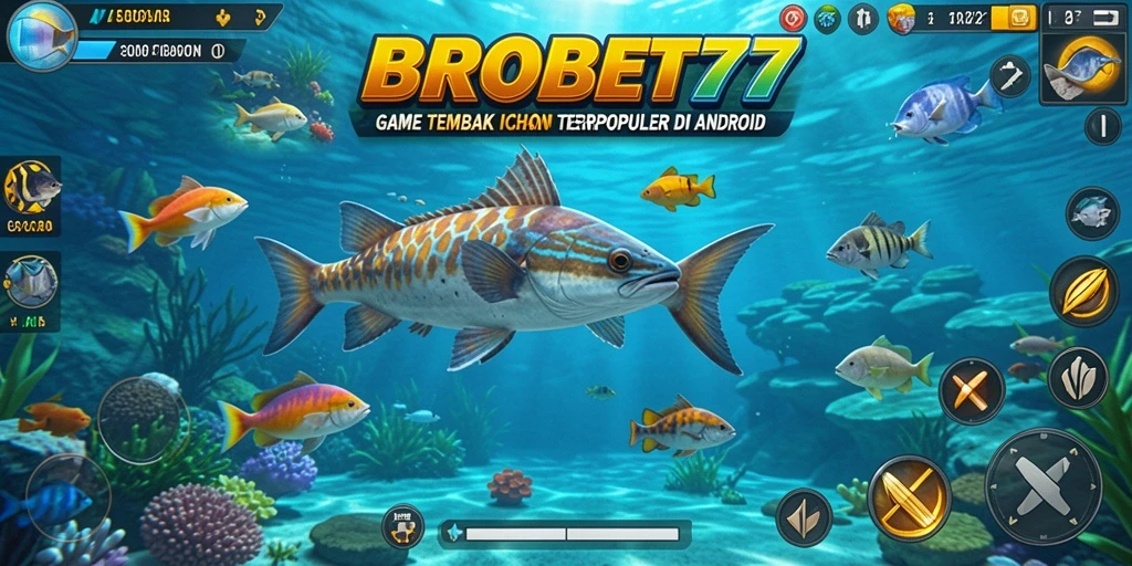 Tangkapan layar BROBET77 menunjukkan serunya gameplay Tembak Ikan.