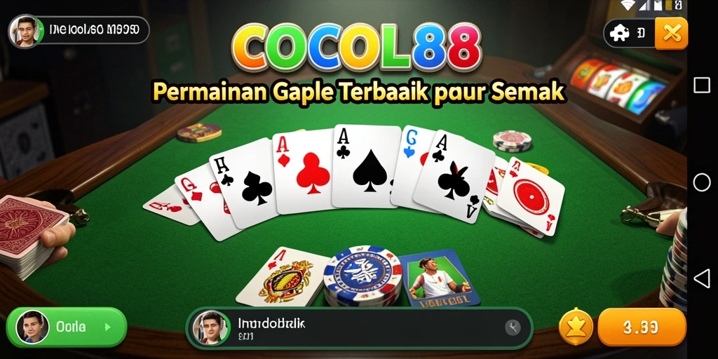 Screenshot gameplay COCOL88 yang menggambarkan keseruan bermain Gaple.