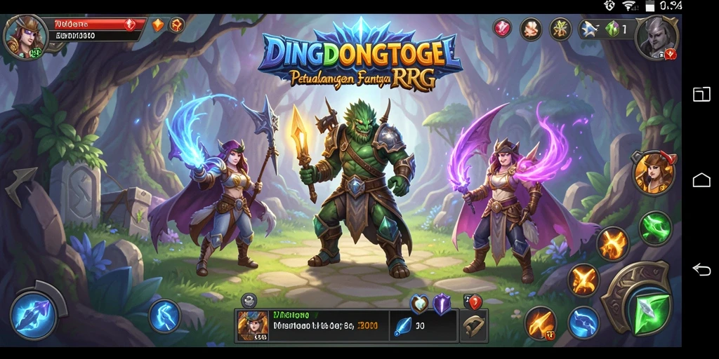 Tampilan gameplay RPG DINGDONGTOGEL yang menawan dan penuh aksi.