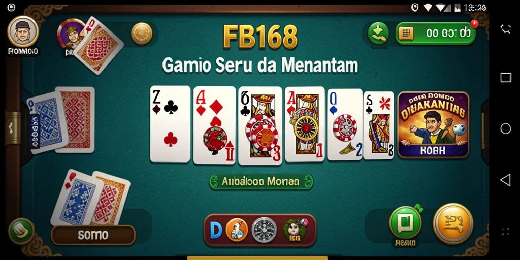 Screenshot FB168 menampilkan pemain sedang bersaing dalam permainan Domino yang seru.