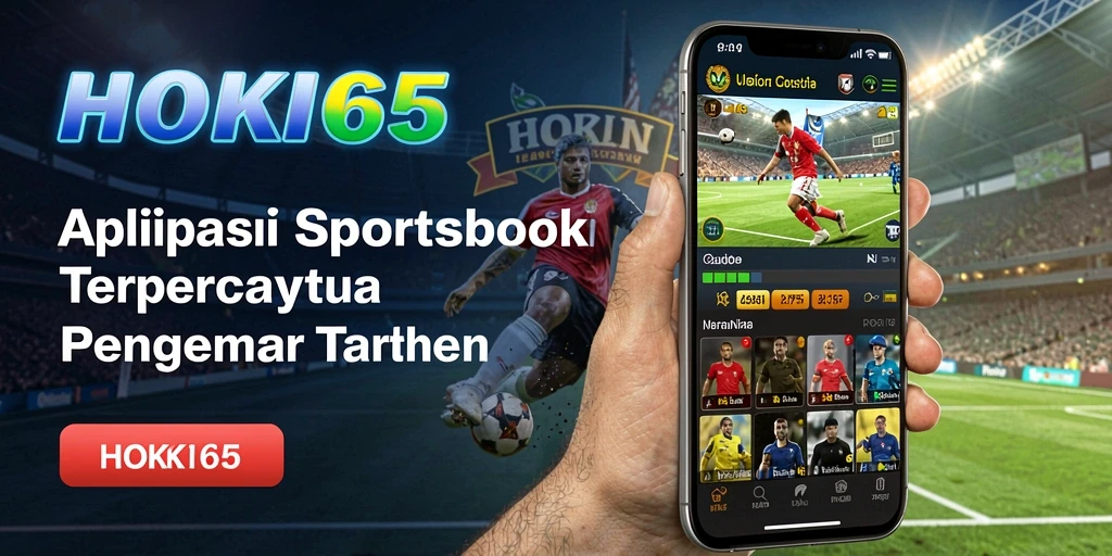 Tampilan utama HOKI65 menunjukkan berbagai pilihan taruhan olahraga.