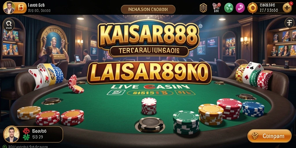Tampilan Gameplay Live Casino Menarik di KAISAR888.