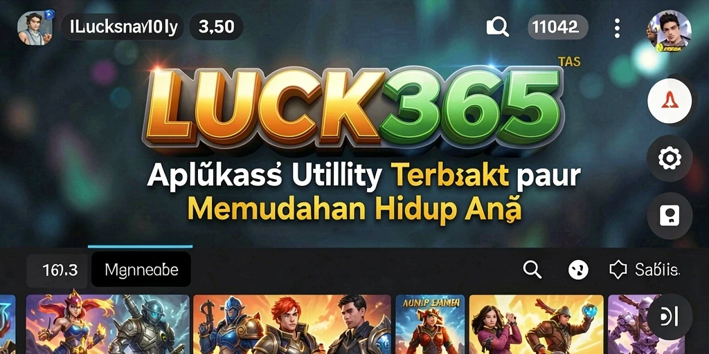 Tampilan antarmuka LUCK365 yang modern dan user-friendly dalam mengelola tugas.