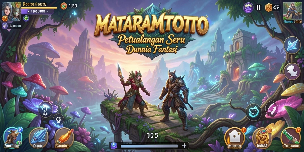 Tangkapan layar gameplay <strong>MATARAMTOTO</strong> yang menampilkan petualangan seru di dunia fantasi.