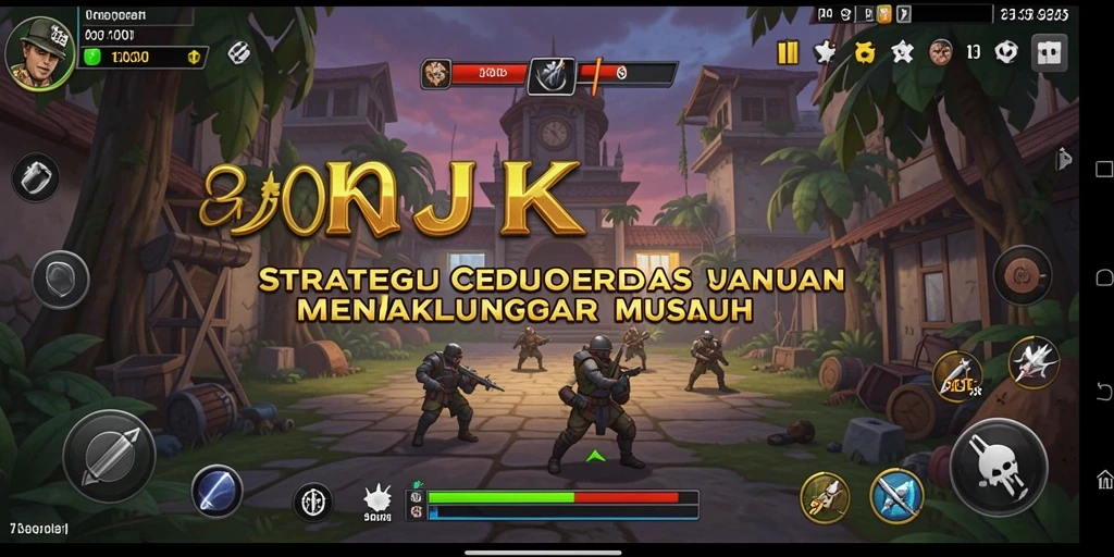 Gameplay strategis yang mendetail dalam OKJK, menampilkan taktik dan pertempuran seru.
