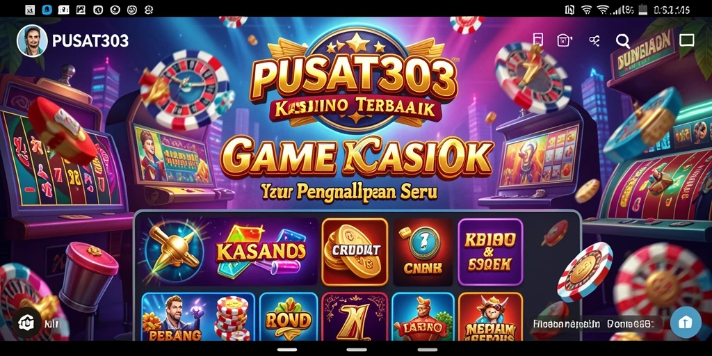 Tampilan gameplay Kasino yang menegangkan dalam PUSAT303.