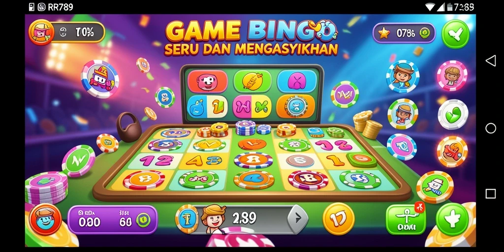 Tampilan gameplay Bingo RR789 yang seru dan interaktif.