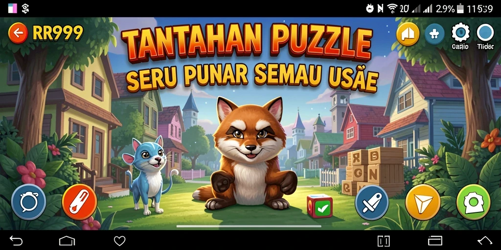 Tampilan gameplay RR999 dengan tantangan puzzle yang menarik.
